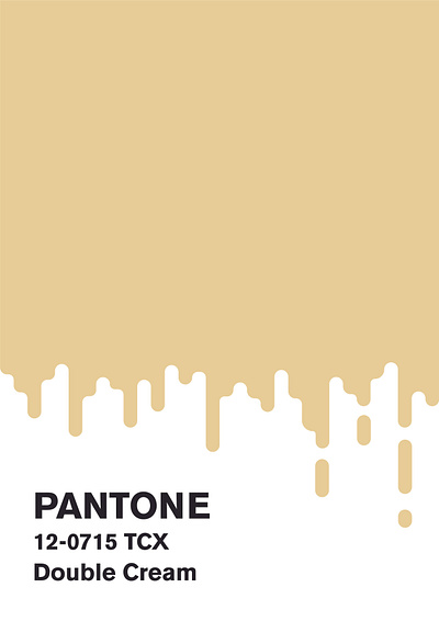 Pantone - Double Cream adobe adobe illustrator illustration pantone pantone2020