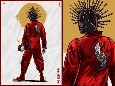 Slipknot Posters - Craig Jones character design digital painting illustration music poster poster design