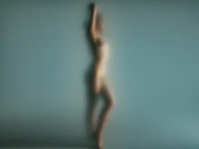 Girl Behind Frosted Glass 3d art beautiful concept frosted girl glass naked photo photo art photography pose skin woman