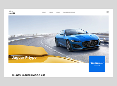 Jaguar F-type landing page jaguar landing page landing page concept landing page design modern ui ui design uidesign web design website