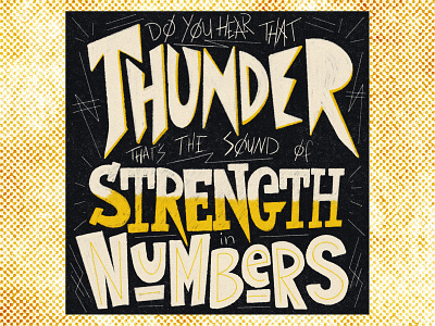 GROUNDS hand lettering ipad lettering lyric music procreate punk solidarity type typedesign unity