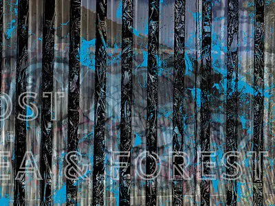 Sea & Forest black blue vector vector art