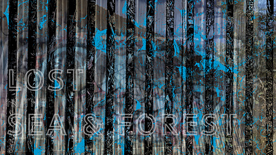 Sea & Forest black blue vector vector art