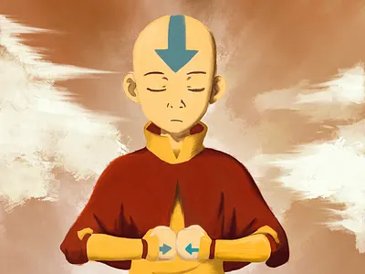 Aang Digital Painting. Print Available. air bender atla avatar digital painting illustration ipad procreate