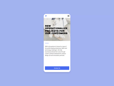 REW IT Consulting Company — Responsive Design 2020 trend animation app design flat minimal minimalistic mobile product product design responsive responsiveness typography ui ux web web design webdesign website website design