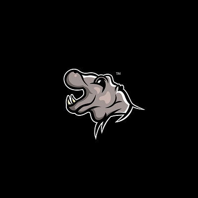 Hippo Mascot logo cartoon hippo drawing hippo illustration mascot mascot design mascotlogo