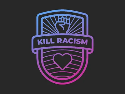 1 Hour Logo Challenge - Kill Racism Logo black lives matter design designer graphic design graphic designer graphics logo design logo designer logo designs vector vector art vector design vector drawing vector illustration
