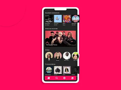 Music App app artist design interface music music app phone product design ui uiux userexperience userinterface ux
