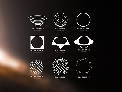 BLACKHOLE - CONCEPT LOGOS blackhole brand brand design logo logo design logos logotype modern logo modernism