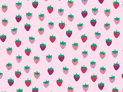 Strawberry Patch acrylic artwork children book illustration design fine art illustration posca