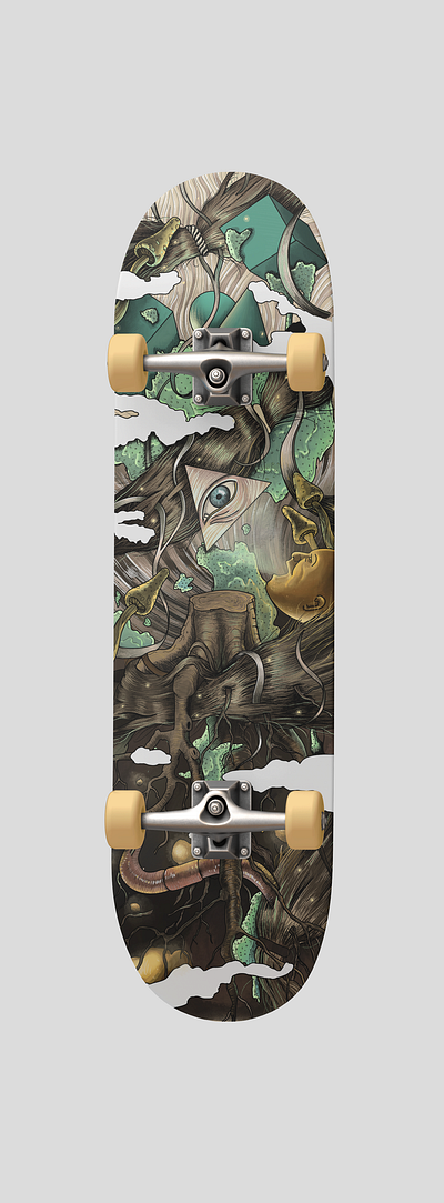 Skateboard Design WIP #2 graphic illustration skate skateboard skateboarding