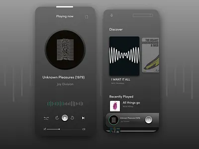 Daily UI Challenge Day 9: Music Player 009 day black daily 100 challenge daily ui dailyui music player music player ui neomorphism neumorphic ui ui design uiux ux