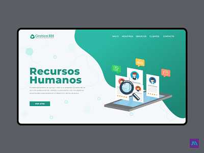 Gestion RH | UI/UX Design css3 design developer html5 human resources photoshop responsive design rrhh ui uidesign ux web