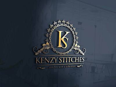 Kenzy Stitches Logo Design brand brand design brand identity branding design graphic design identity identity branding illustration logo ui design vector
