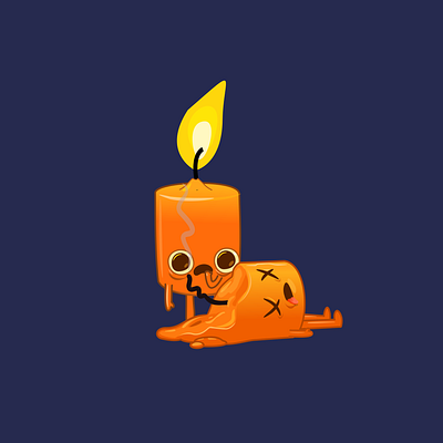 Blown out candle creepy dead funny yellows