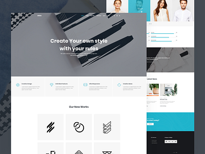 Drox - Agency Classic WordPress Theme app branding envato icon illustration logo minimal themeforest typography web