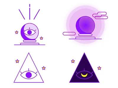 Witchy icon sets icons icons design illustration logo sketch vector witch witchy