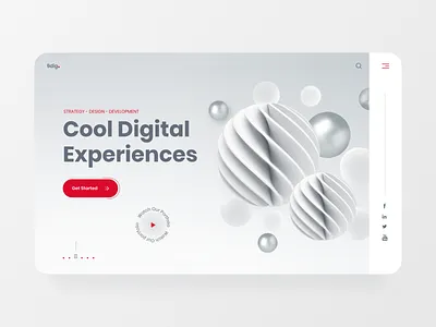 Digital Agency Website 3d 3d illustration agency website development digital digitalart ecommerce illustration minimal monochrome studio web design website website design