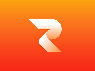 Letter R brand branding design idea illustration logo mark negative typography ui