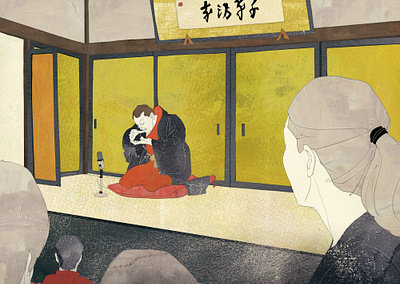 120210 Urban Rakugo illustration japan japanese rakugo woman