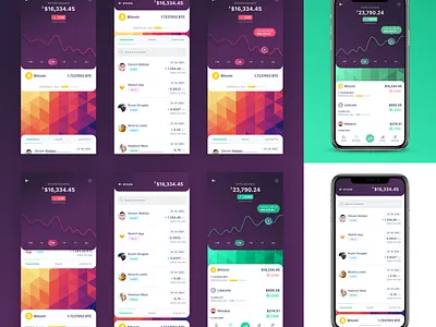 Crypto Wallet and Portfolio app bitcoin concept crypto crypto currency crypto wallet design finance fun interface ios iphone litecoin mobile product design sketch ui ux visual design web
