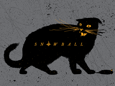 "He's a good cat, I swear" cats illustration