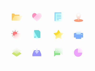 Frost Icon (Light Ver.) design flat icon ui xd