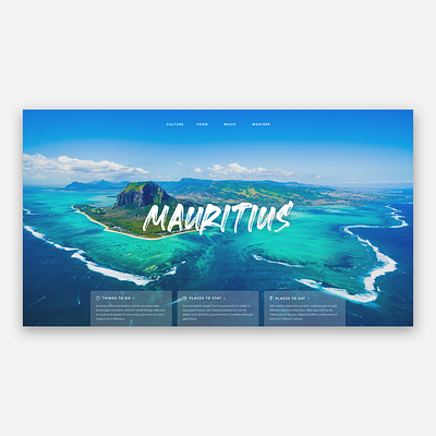 Mauritius Web Page design figma icon interface design landing page responsive web design ui ui ux design ui design user interface ux web web design
