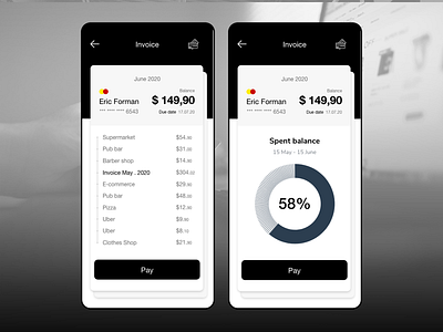 Daily UI #046 - Invoice app daily 100 challenge daily ui dailyui design invoice invoice design ui ui design ux uxdesign