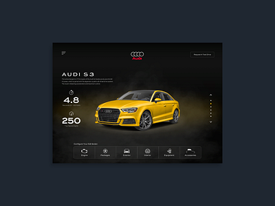 Audi Landing Page landing page product design responsive web design ui ui ux design ui design user interface user interface design ux ux design web design