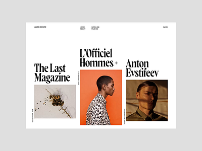 Aímée Sourd — Folio Exploration animation code developer development layout minimal typography ui uiux website