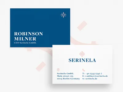 Business Card Serinela brandidentity brandidentitydesign branding business card business card design business cards businesscard creative creativity design designer graphic design logo minimal modern modern businesscard design print design star stationary typography