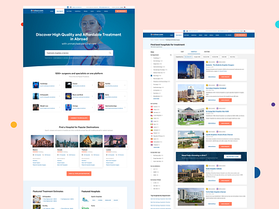 Medical Tour & Travel Booking booking branding clean design hospital minimal tour tourism travel treatment uiux