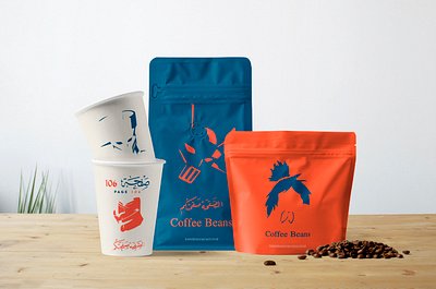 PAGE106 Cafe, Rebranding and Packaging abudhabi bahrain branding coffee design dubai identity illustration packagedesign packages rebranding