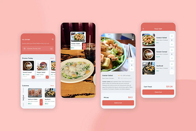 Order Food Light Mode Mobile UI app app design mobile app design mobile design mobile ui mobile ui design ui ux design ui design ui ux uiux design ux design