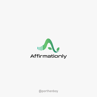 Affirmationly branding design logo logo design logodesign music music app music logo nature logo simple simple logo sound logo