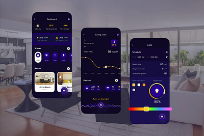 Smart Home App UI app app design mobile app design mobile design mobile ui mobile ui design ui ux design ui design ui ux uiux design ux design