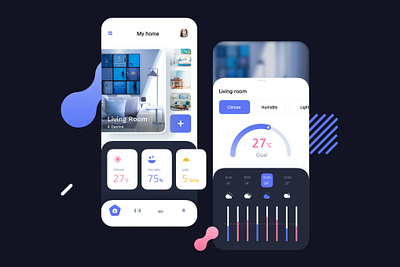 Smart Home Lifestyle Mobile UI1 app design mobile app design mobile design mobile ui mobile ui design ui ux design ui design ui ux uiux design ux design