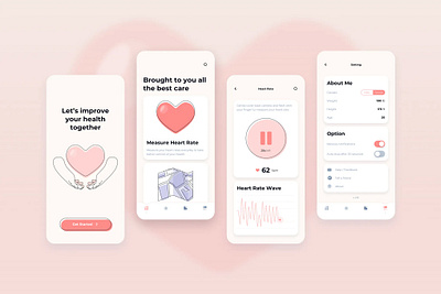 Heart Rate Measurement UI app design mobile app design mobile design mobile ui mobile ui design ui ux design ui design ui ux uiux design ux design