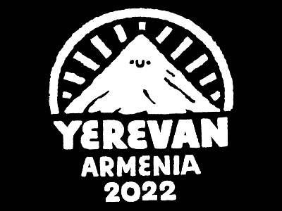 Yerevan Armenia 2022 ararat cartoon cute design doodle fun illustration japanese kawaii lettering logo print design tshirt typography ui