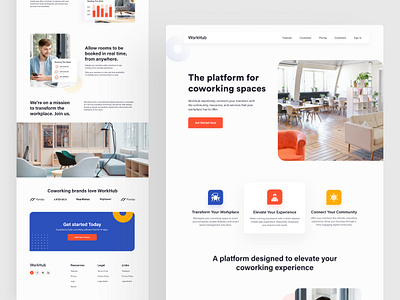 Coworking Space Software Landing Page agency chart coworker coworkers coworking coworking space header landing landingpage saas saas app saas design saas landing page saas website ui ux web web design webflow website