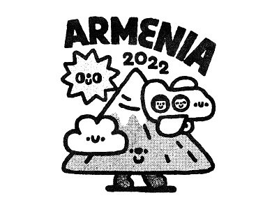 Armenia T-Shirt 2022 ararat cartoon cute doodle evrone fun illustration japanese kawaii print design