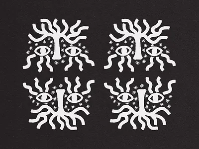 Tree Paint art black white design eye eyes face fruit justice life line nature paint pattern repeat tears texture tree