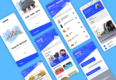 Beetle Bot Delivery App app design figma illustration illustrator logo photoshop ui uidesign ux