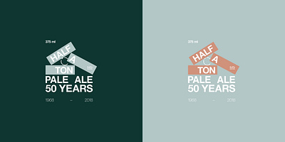 Half A Ton Pale Ale branding creative direction design packaging strategy