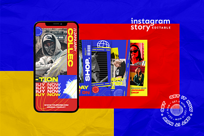 Instagram Stories Template advertising boys branding design girl hypebeast illustration instagram instagram post instagram stories instagram template logo social media social media design social media pack social media templates socialmedia template ui youth