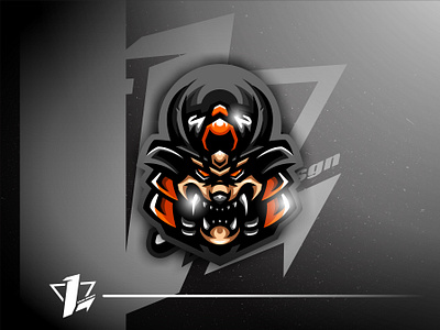 Wolf Samurai brand branding design designer esports flat design illustration logo sport mascot simple