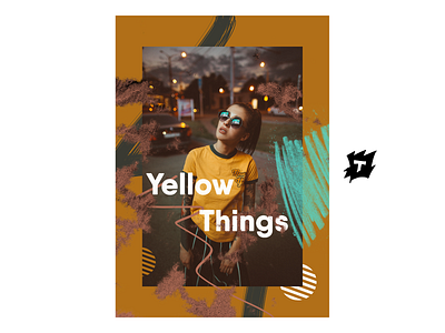 Yellow Things Poster design girl graphicdesign poster poster art poster challenge poster design poster designer sunglasses yellow yellow poster yellow things yellow things