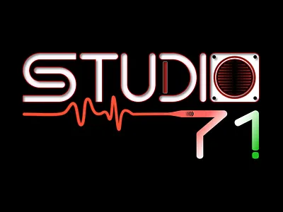 Studio 71 Logo - Affinity Designer affinitydesigner audio bangladesh dhaka illustration letters logo neon retro speaker studio vector