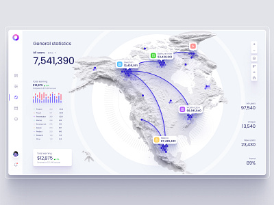 Orion UI kit - Charts templates & infographics in Figma analytic chart component continent dashboard database dataviz hex hexagons infographic infographic elements kit map statistic template ui widget world